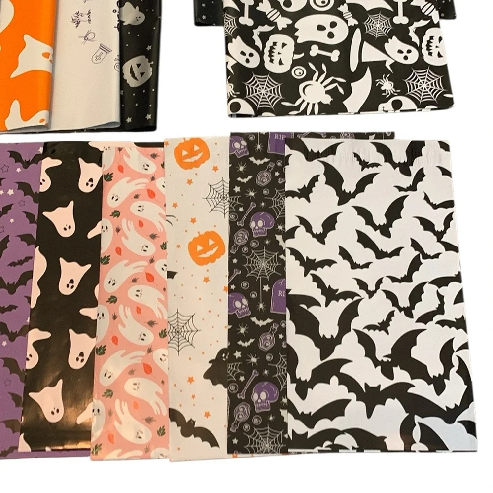 Halloween Variety Pack Lot of 20 Polymailers & 20 Stickers (6X9) (10X13) (14X19)